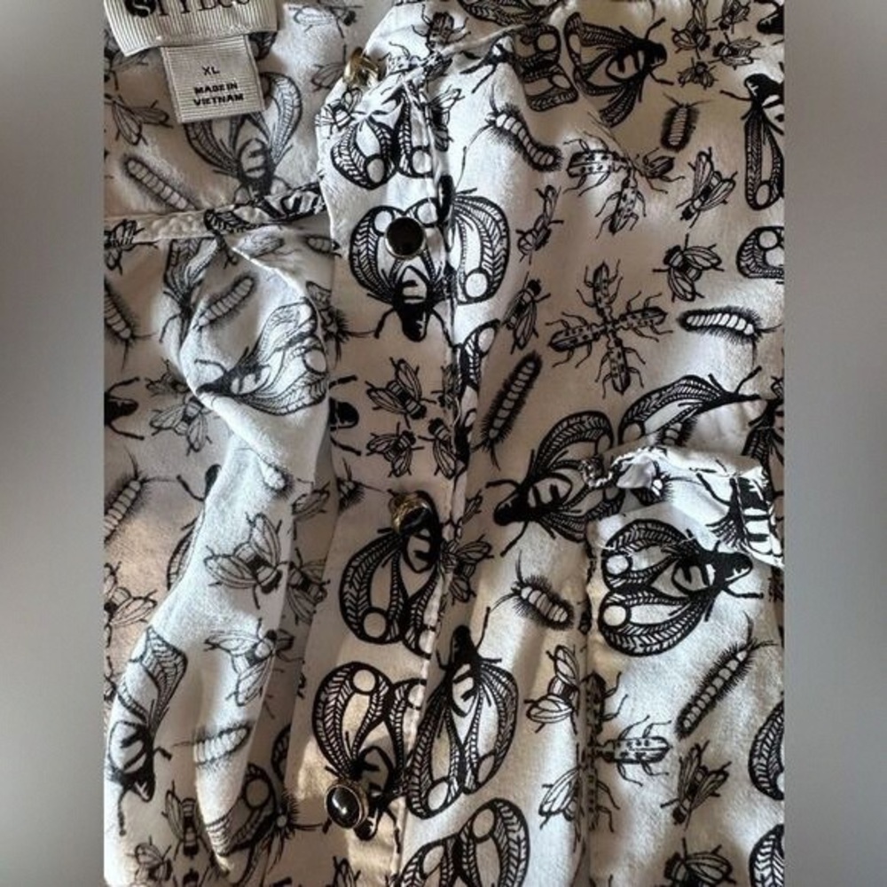 SHEIN Monochrome Patterned Blouse - image 2